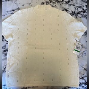 BNWT Alfred Dunner Short Sleeve Sweater